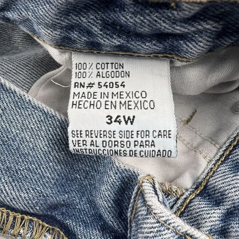 Bugle Boy Size 34 Men’s Baggy 7M Denim‎ Blue Jeans